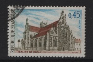 France  #1232 used  1969  Church of Brou 45c