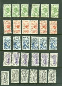 EDW1949SELL : GREENLAND Collection between Scott #82//157 All VFMNH Cat $264.40+