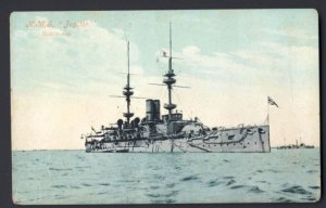 NAVAL - H.M.S. Jupiter - Armoured Battleship - POSTAL HISTORY - postcard