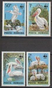 ROMANIA 1984 WWF SG 4899/902 MNH