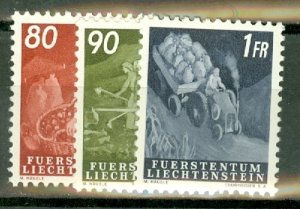 HO: Liechtenstein 247-58 MNH CV $110; scan shows only a few