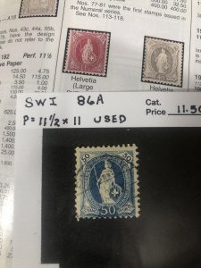 Switzerland 86A used