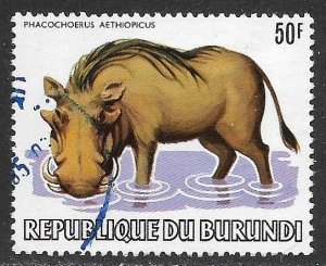 Burundi # 596 - Warthog - used......{KGr5}