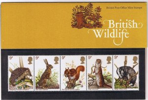 1977 British Wildlife Presentation Pack Unmounted Mint