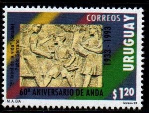 1993 Uruguay ANDA stone drawings sculpture #1474 ** MNH