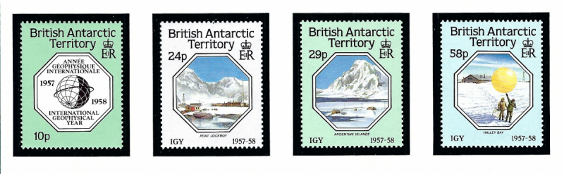 British Antarctic Territory 141-44 MNH 1987 Intl Geophysical Year