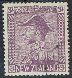 NEW ZEALAND 1926 KGV ADMIRAL 3/- USED 