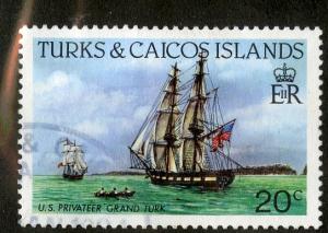 TURKS & CAICOS 582 USED SCV $3.50 BIN $1.50 SHIPS