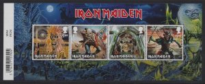 MS4764a  2023 Iron Maiden barcode miniature sheet UNMOUNTED MINT