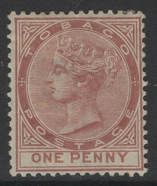 TOBAGO SG9 1880 1d VENETIAN RED MTD MINT