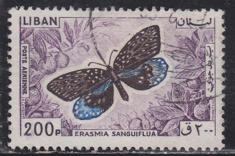 Lebanon C434 Erasmia Sanguiflua 1965