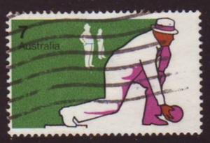 Australia 1974 Sc#595, SG#570 7c Lawn Bowls USED.