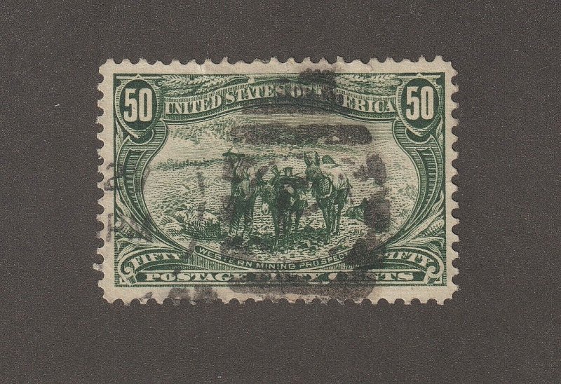 EDSROOM-13969 US 291 Used 1898 Trans Mississippi Nice Color High Value CV$175