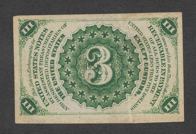 F1226 3c. Fractional Currency, scv: $200