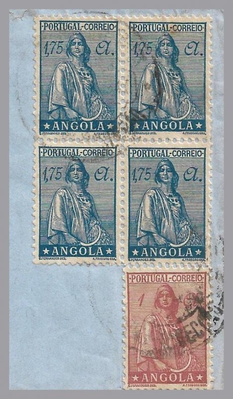 Angola - (Portugal) 1947 Ceres cover via Leopoldville to England