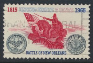 USA  SC#  1261   Used 1965 Battle of New Orleans see scan