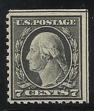 507 7c MNH F/VF TWO Natural SEs