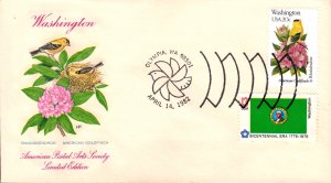 #1999 Washington Birds - Flowers Combo APAS FDC