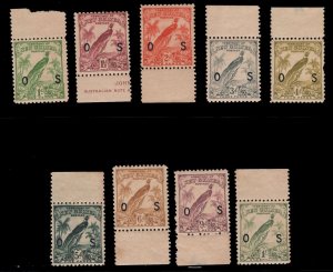 MOMEN: PAPUA NEW GUINEA SG #O42/O52 1932 MINT OG NH £150+ LOT #67735