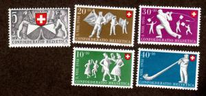 Switzerland # B201-B205 Mint!