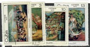 Cuba; Scott 1564 to 1567; 1970; Complete Set; Used