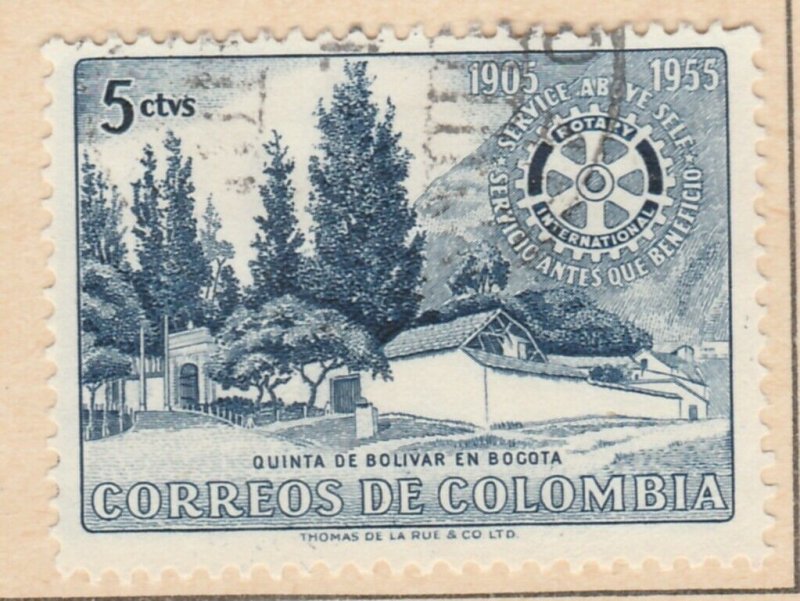 Colombia 1955 5c Fine Used A8P55F117