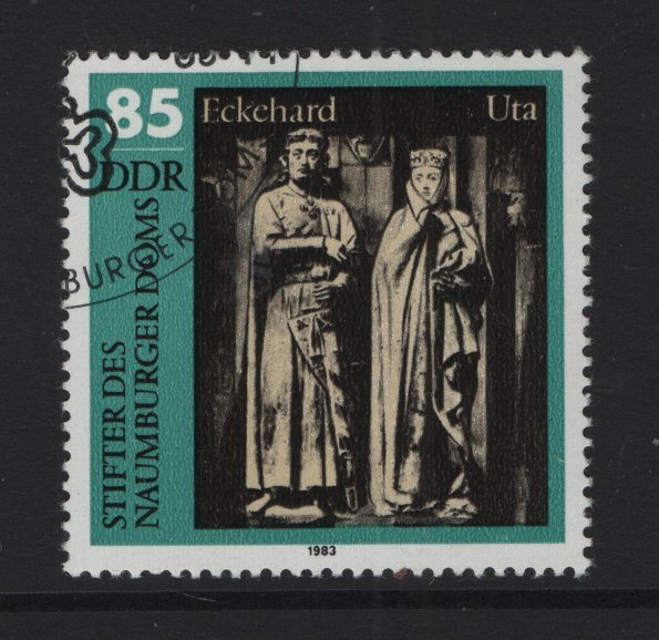 German Democratic Republic DDR #2358  cancelled  1983  cathedral statues  85pf