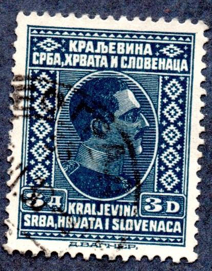 Yugoslavia Scott #45 3d King Alexander (1926) Used