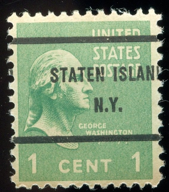 US Scott 804 Used NH Precancel Staten Island, NJ