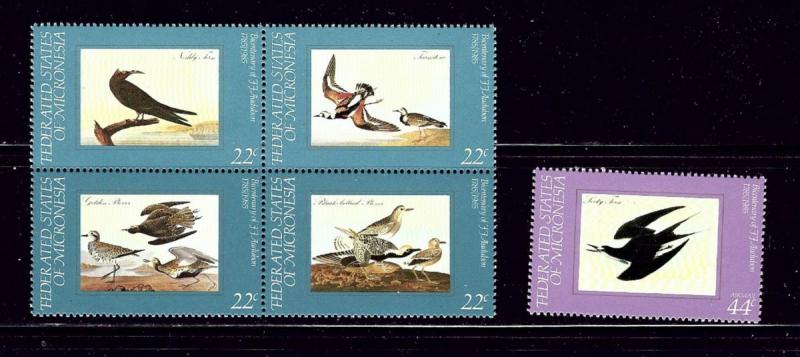 Micronesia 28a and C15 MNH 1985 Birds