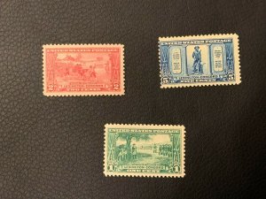 Scott 617-19  - 1925 1Cent-5Cent Lexington-Concord Battles Issues MNH