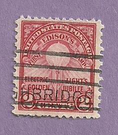 US Used Stamp Scott 655 Electric Light