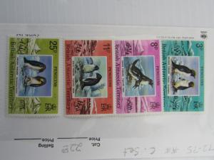 British Antarctic Territory SC #72-75 PENGUINS  MNH stamp set