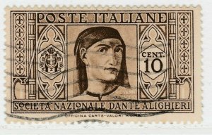 Italy Kingdom 1932 Dante Alighieri Society 10c Used 18P38F47