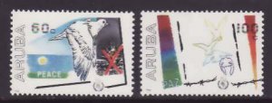 Aruba-Sc#22-3- id5-unused NH set-Peace Year-1986-