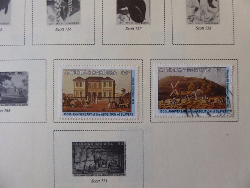 Antigua 1921-1985 Stamp Collection on Scott International Pages