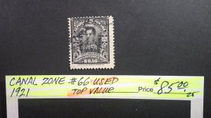 USA Canal Zone 1921 Scott# 66 Fine USED Top Value