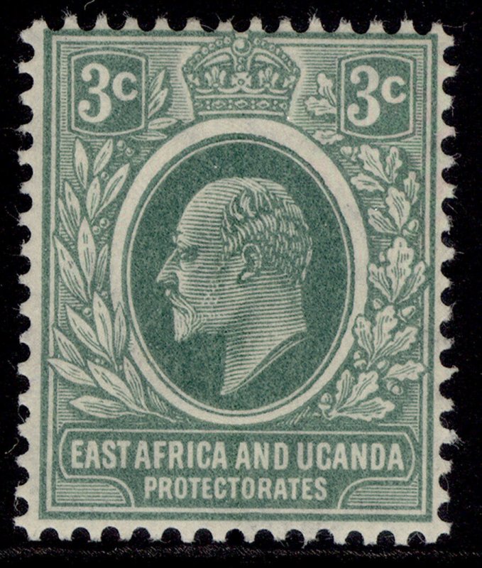 EAST AFRICA and UGANDA EDVII SG35, 3c grey-green, M MINT. Cat £21.