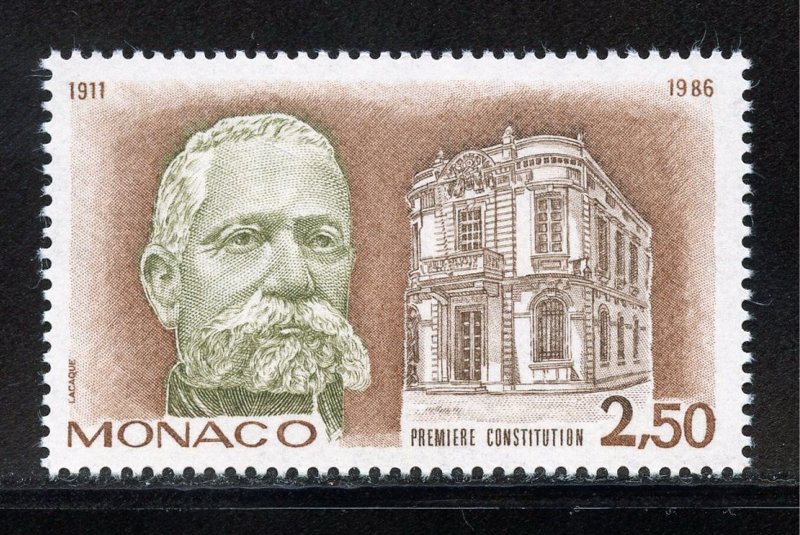 Monaco 1540 MNH, 75th. Anniv. of First Constitution Issue from 1986.