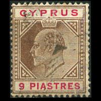 CYPRUS 1904 - Scott# 56 King 9pi Used