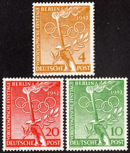 Germany Stamps # 9N81-3 MNH XF Scott Value $22.00