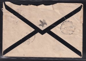 GB  1873 , Cover From White Haven to Nanaimo BC,Canada # 49 pl.10