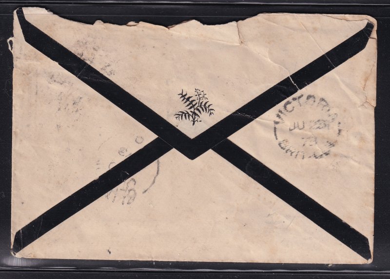 GB  1873 , Cover From White Haven to Nanaimo BC,Canada # 49 pl.10