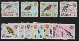 Gambia Scott # 175 - 187 set VF never hinged nice color cv $ 65 ! see pic !