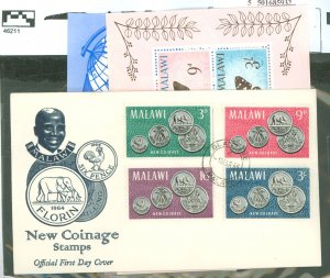 Malawi #25a/36a/40a  Souvenir Sheet (Fdc)