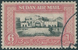 Sudan 1950 6p black & carmine SG121 used