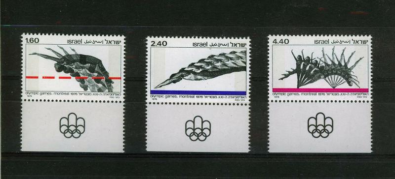 ISRAEL 1976 MNH SC.602/604 Olympic Games Montreal