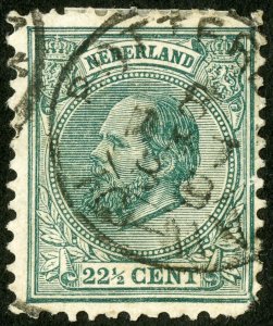 Netherlands Stamps # 28 Used F Scott Value $42.50