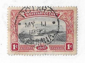 British Guiana Sc #152 1c used with 'Potaro' CDS FVF