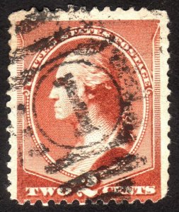 1883, US 2c, Washington, Used, Sc 210